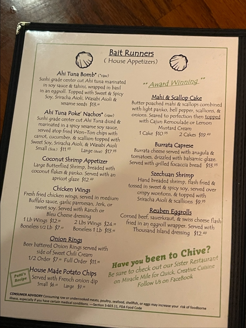 Green Marlin Menu - Image 2